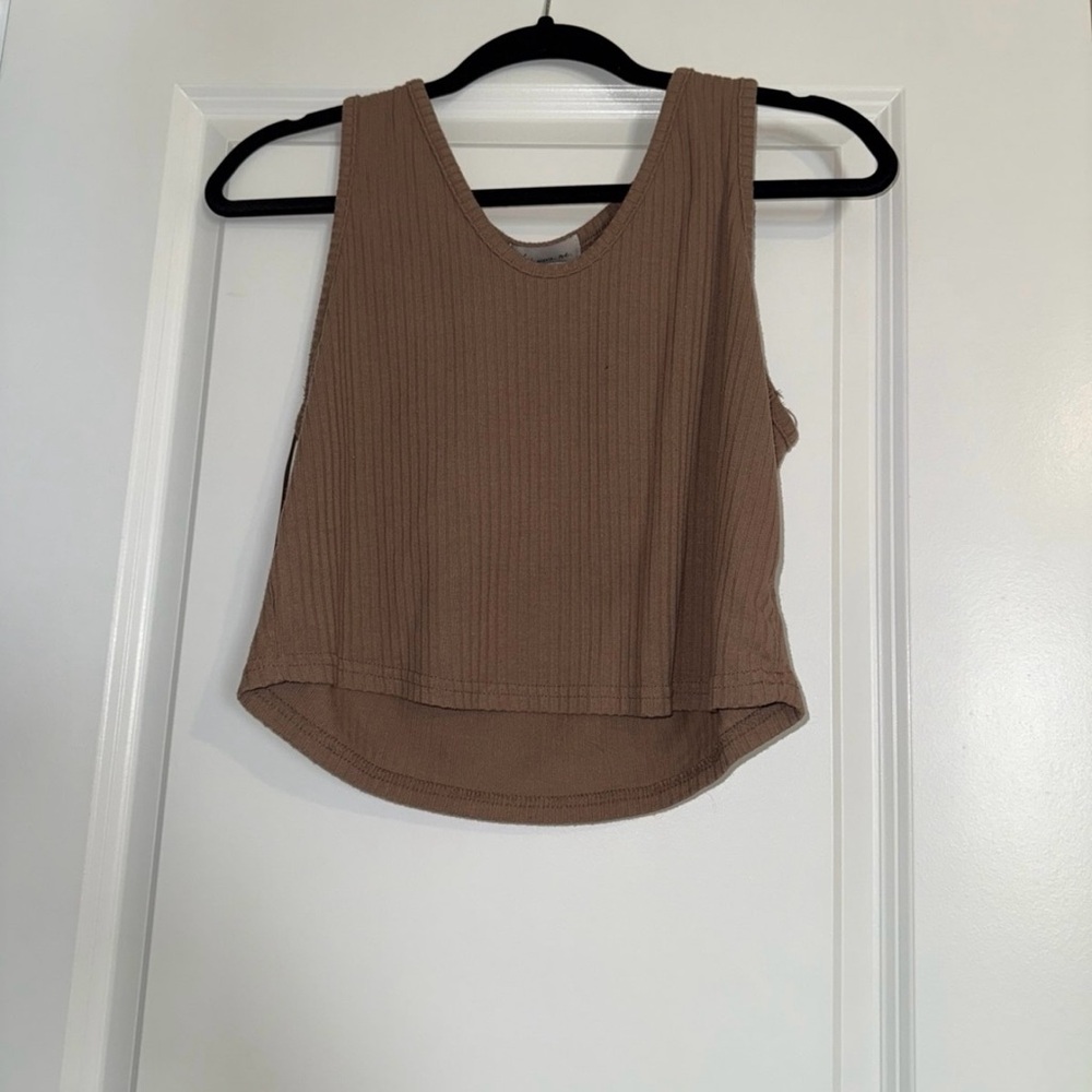 Tan Ribbed Lounge Set - Picture 3 of 4